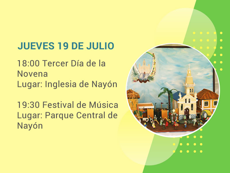 Programa Jueves 19 de Julio