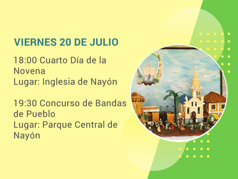 Programa de Fiestas de Nayón Viernes 20 de Julio