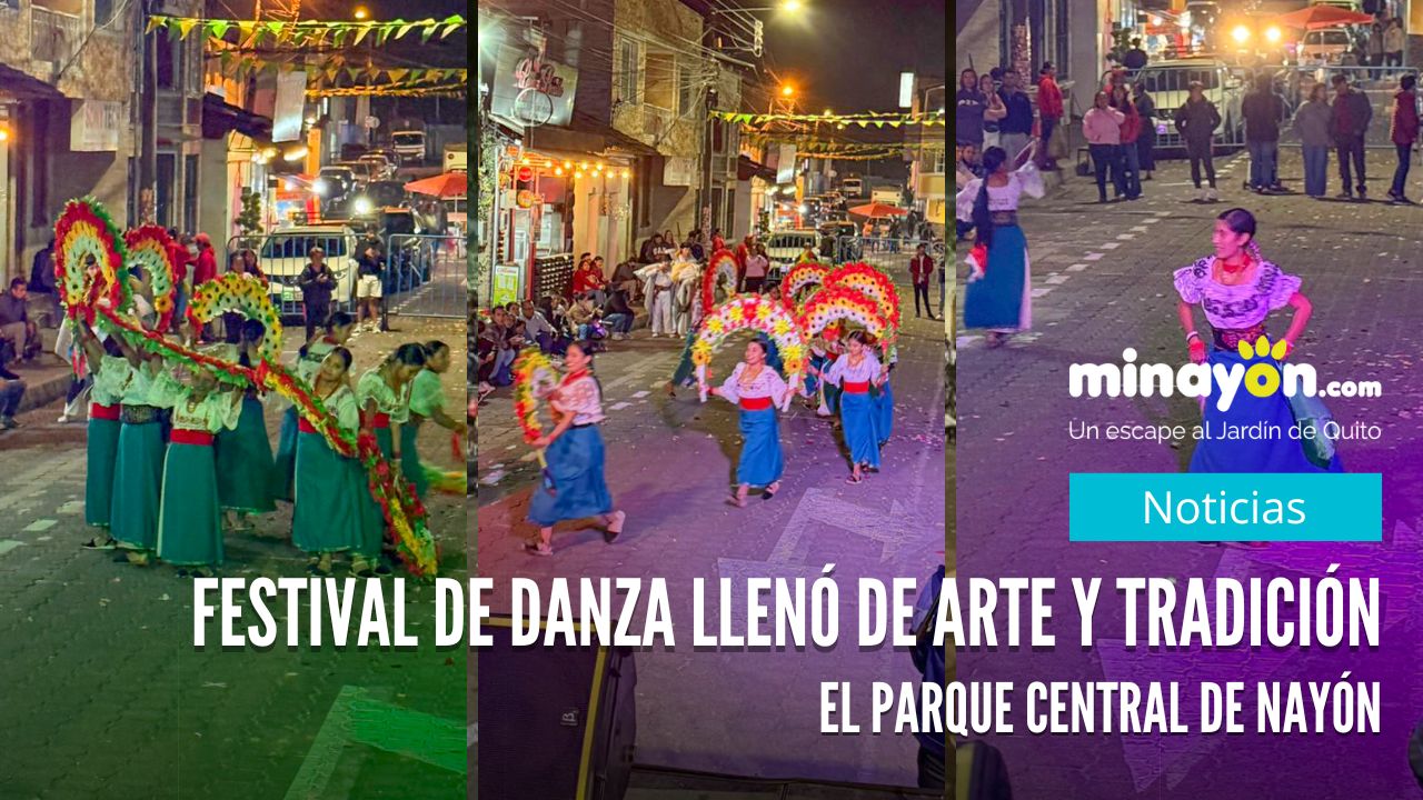 Festival de Danza llenó de arte y tradición el Parque Central de Nayón