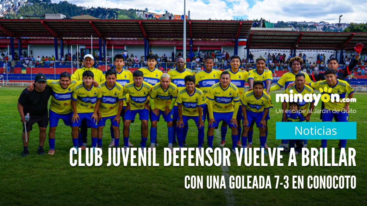 Club Juvenil Defensor vuelve a brillar con una goleada 7-3 en Conocoto