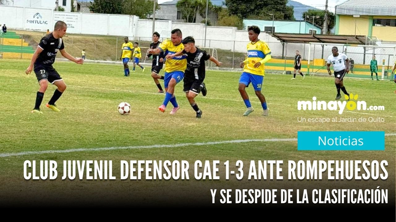 Club Juvenil Defensor cae 1-3 ante Rompehuesos FC y se despide de la clasificación