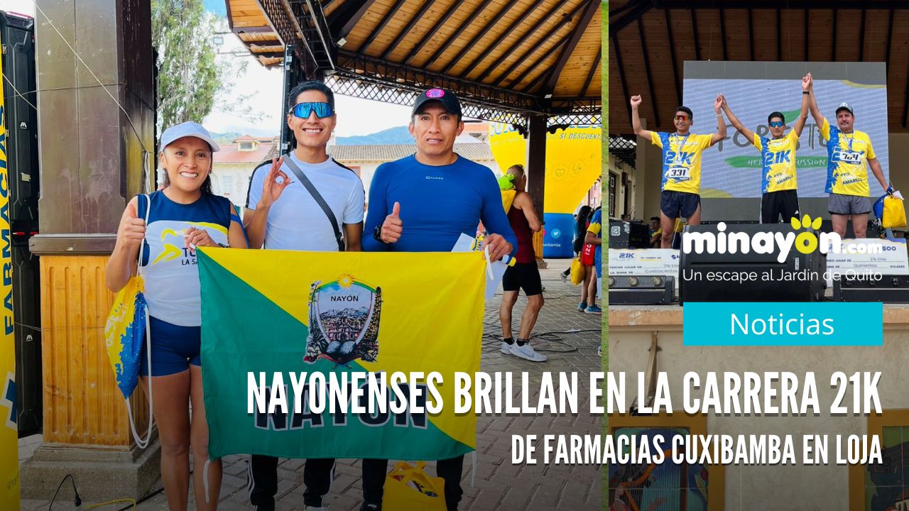 Nayonenses brillan en la Carrera 21K de Farmacias Cuxibamba en Loja