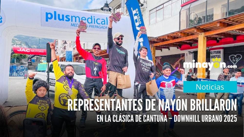Representantes de Nayón brillaron en la Clásica de Cantuña – Downhill Urbano 2025