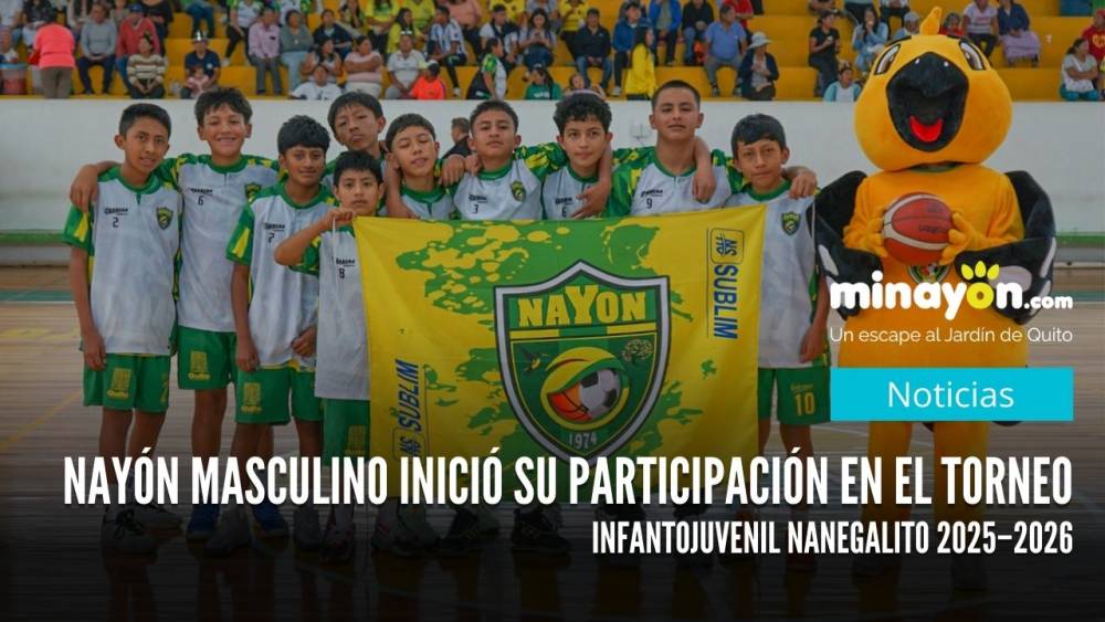 Nayón masculino inició su participación en el Torneo Infantojuvenil Nanegalito 2025–2026