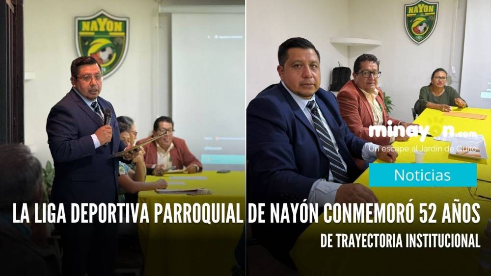 La Liga Deportiva Parroquial de Nayón conmemoró 52 años de trayectoria institucional