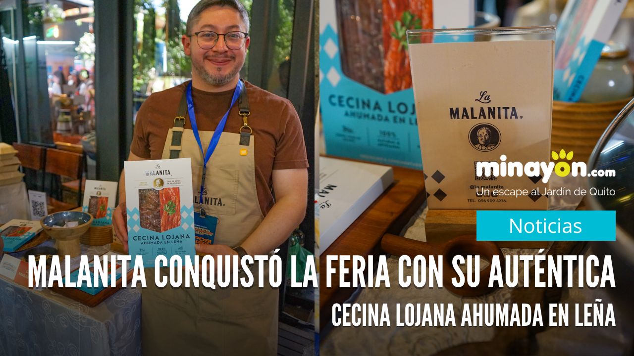 Malanita conquistó la feria con su auténtica cecina lojana ahumada en leña