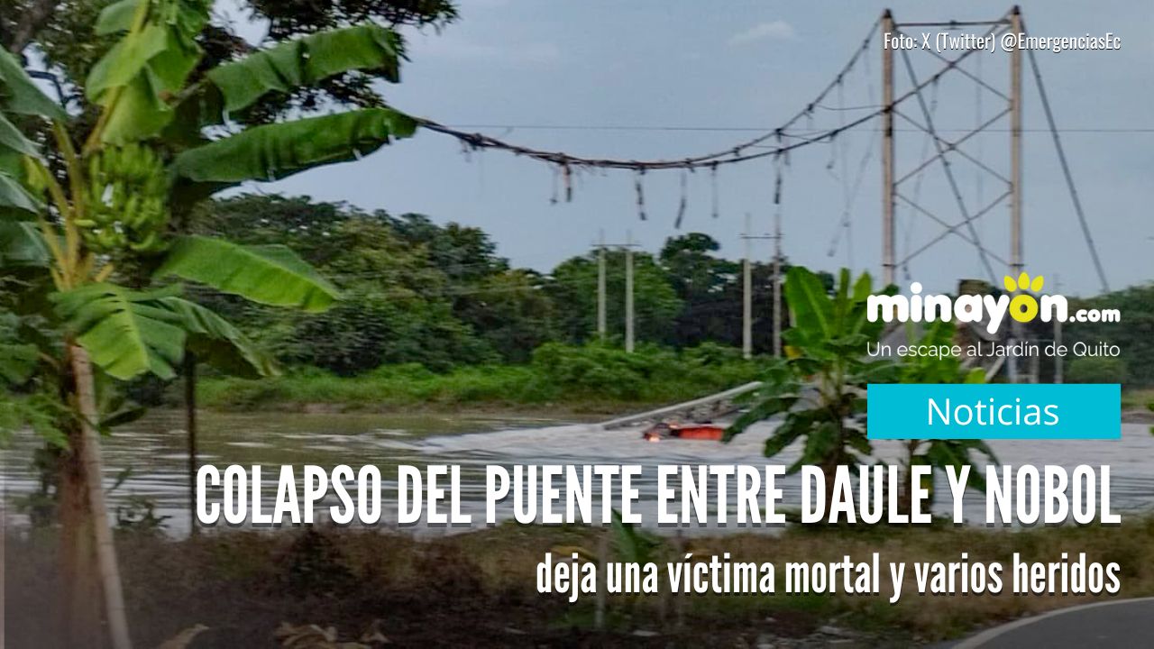 Colapso del puente entre Daule y Nobol deja una víctima mortal y varios heridos
