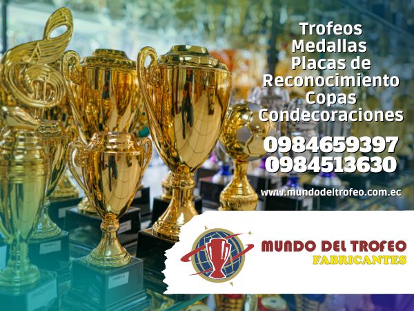 Mundo del trofeo Trofeos, Medallas, Placas de reconocimiento, Copas Europeas, Condecoraciones