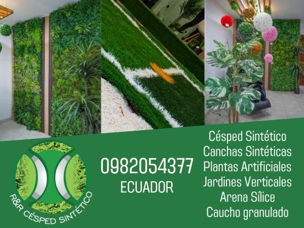 R&R Césped Sintético, Mantenimiento, Plantas artificiales, plantas naturales, proveemos arena silice, areneros infantiles, caucho granulado, jardines naturales, césped para canchas sintéticas de fútbol canchas de tenis, padel, jardines sintéticos