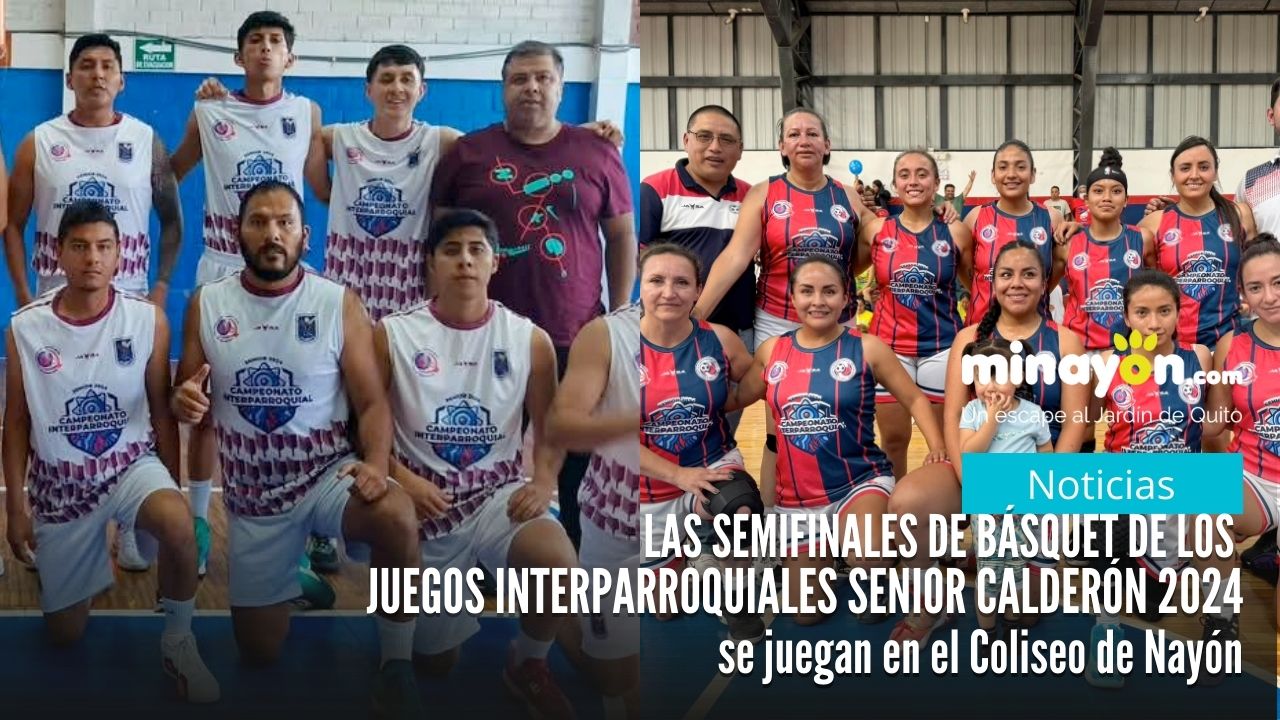 Las semifinales de Básquet de los Juegos Interparroquiales Senior Calderón 2024 se juegan en el Coliseo de Nayón