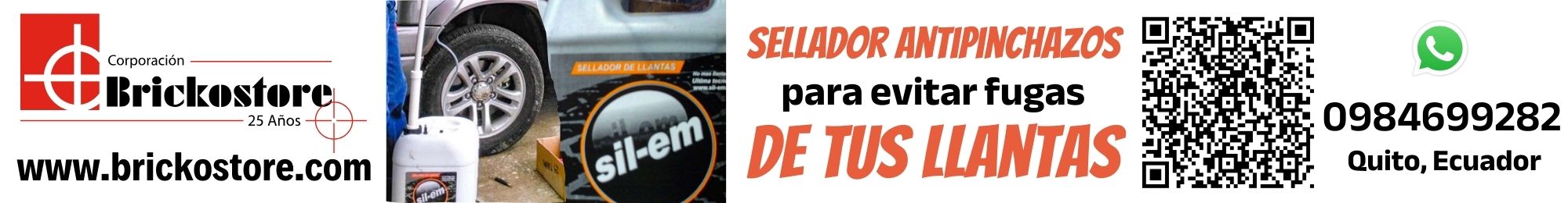 Brickostore - Seguridad Automotriz, Sellador antipinchazos